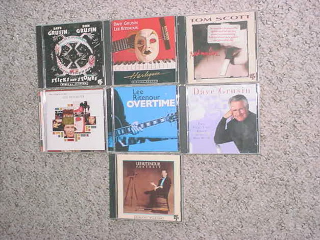 jazz  CD lot of 7 cd's - Dave Grusin Lee Ritenour & 1 T...