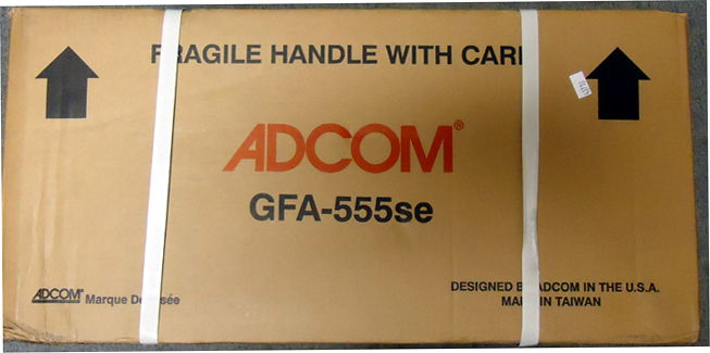 ADCOM GFA 555SE-200 WPC BRIDGEABLE STEREO AMP-NEW IN SH...