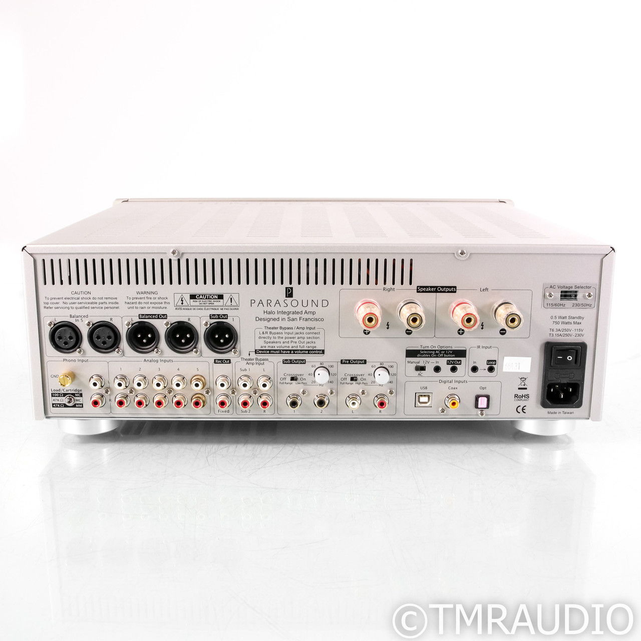 Parasound Halo Integrated Amplifier; MM & MC Phono (68431) 5