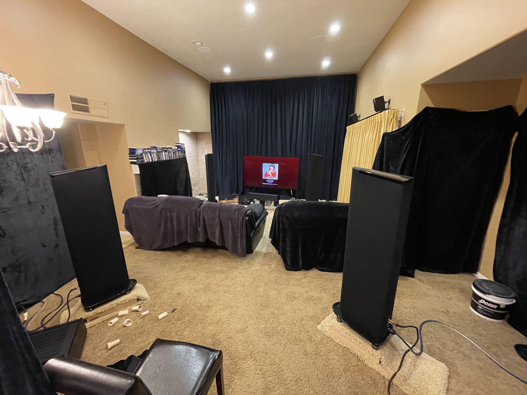 1/5/22 View of my home theater/listening room from the back