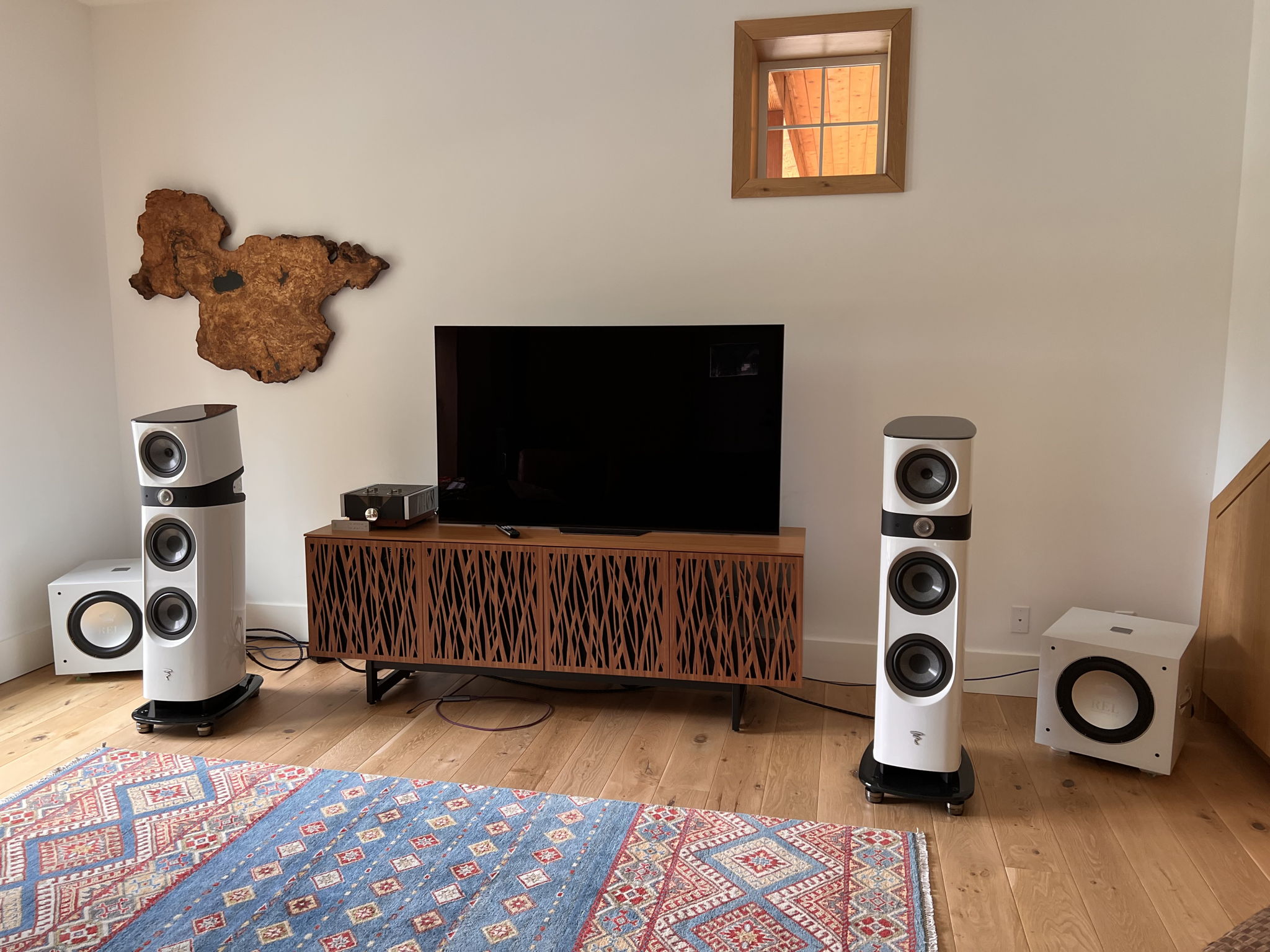 View of the system with both speakers