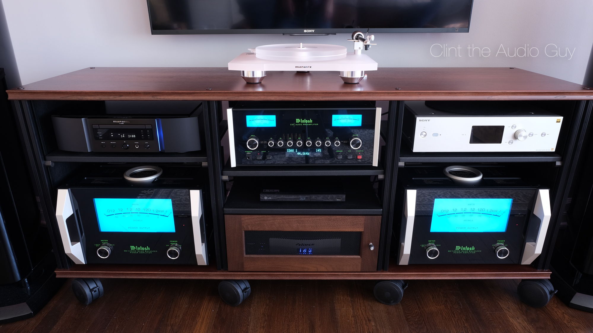 The audio rack as it sits now