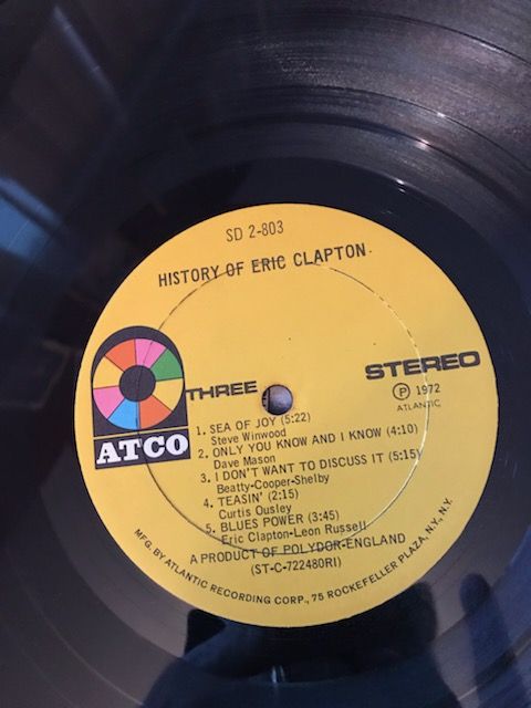 ERIC CLAPTON "History Of ERIC CLAPTON ERIC CLAPTON "His... 4