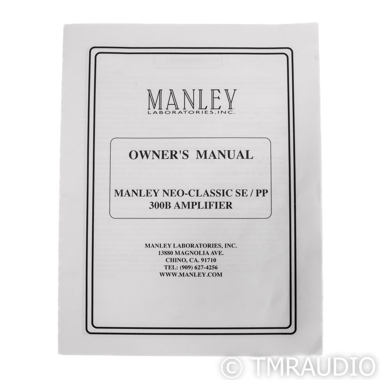 Manley Laboratories Neo-Classic SE/PP 300B Monoblock (7... 11