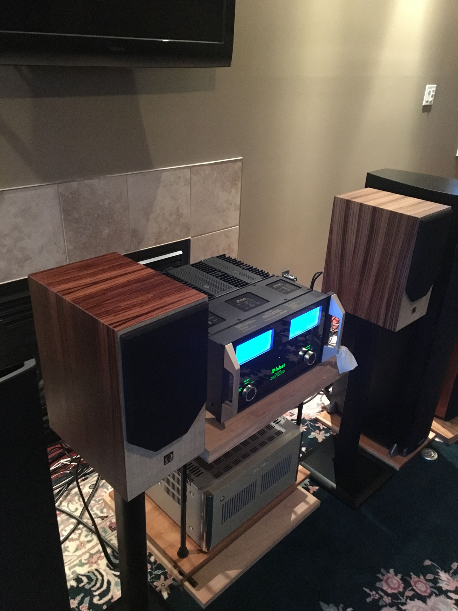 Omega Super 3i Speakers zebrawood/Tweed