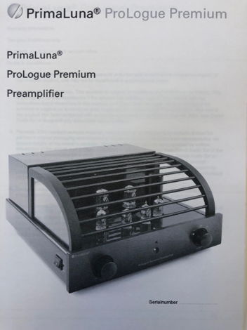 PrimaLuna Prologue Premium Preamplifier