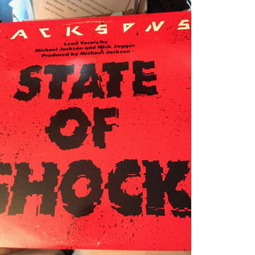 Vinyl LP-Jacksons with Mick Jagger-State of Shock Vinyl...