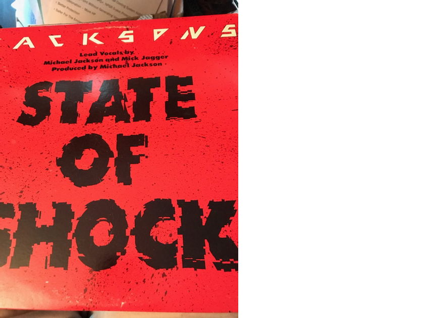 Vinyl LP-Jacksons with Mick Jagger-State of Shock Vinyl LP-Jacksons with Mick Jagger-State of Shock