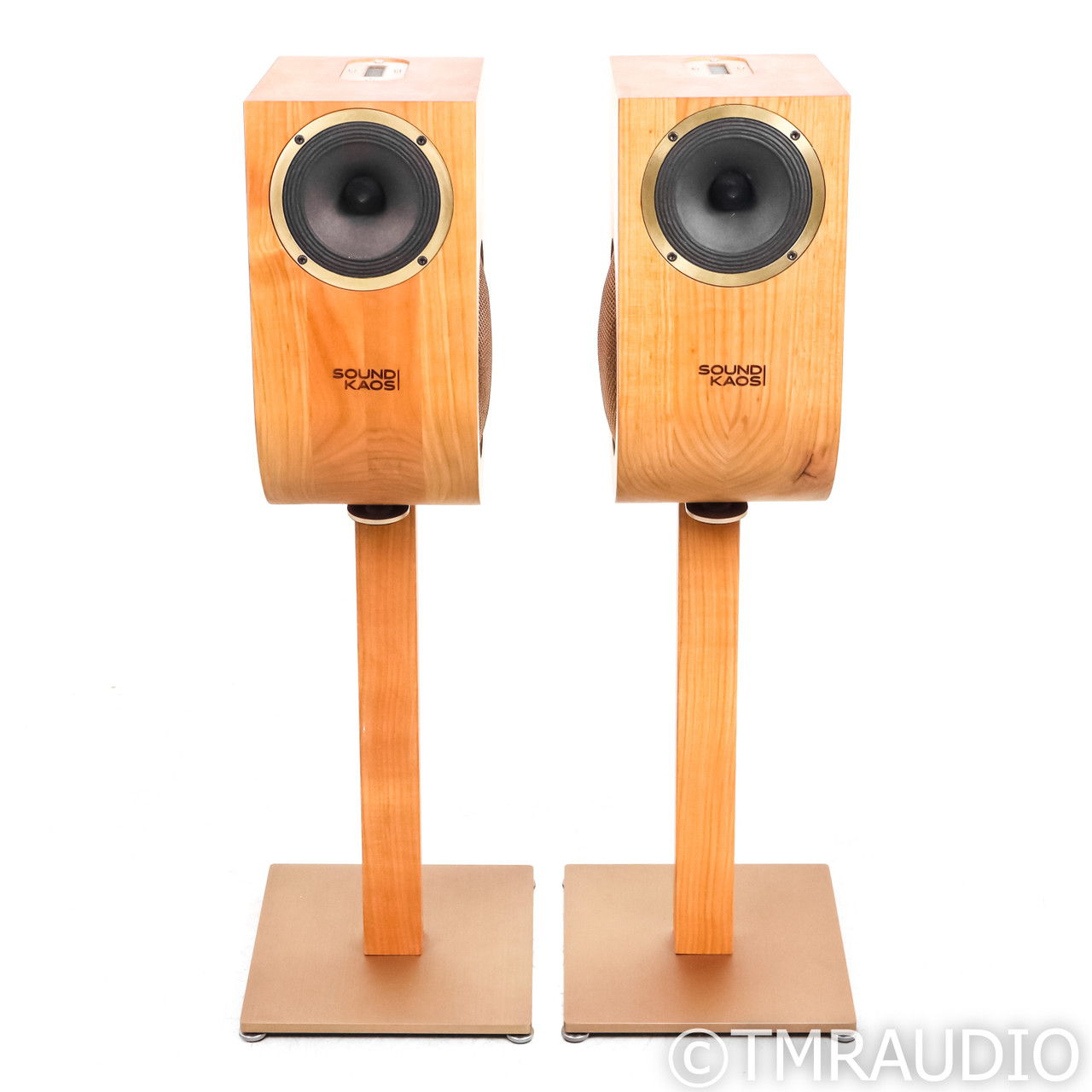 Soundkaos Vox 3a Bookshelf Speakers; Cherry Pair w/  (7... 2