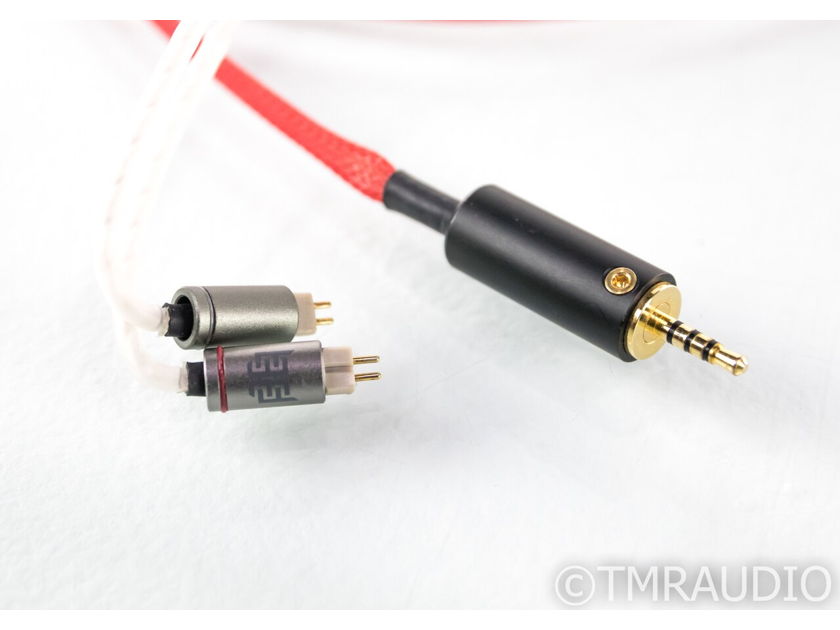 WyWires Red Series Balanced Headphone Cable; 4ft IEM Cord; 2-Pin Connectors (25559)