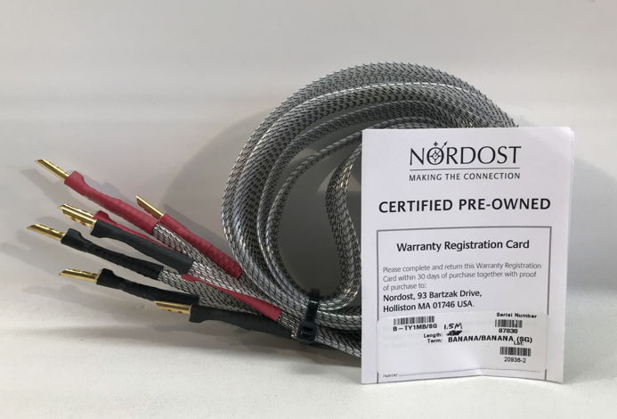 Nordost TYR 1, SPEAKER CABLES, 1.5M, BANANAS, MINT, 1-Y...