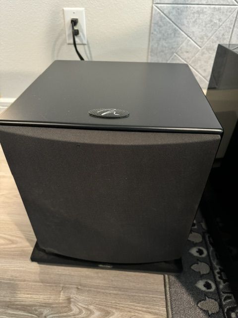 Two Martin Logan Dynamo 1000w Subwoofers with Wireless ... 2