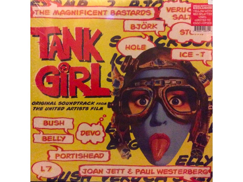 Original Soundtrack from The United Artists Film Tank Girl - Ltd Edition of 1000  from Urban Outfitters - Yellow/Red Vinyl