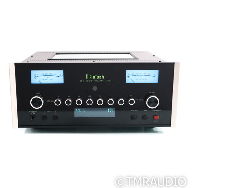 McIntosh C53 Stereo Preamplifier; MM & MC Phono (1/0) (73675)
