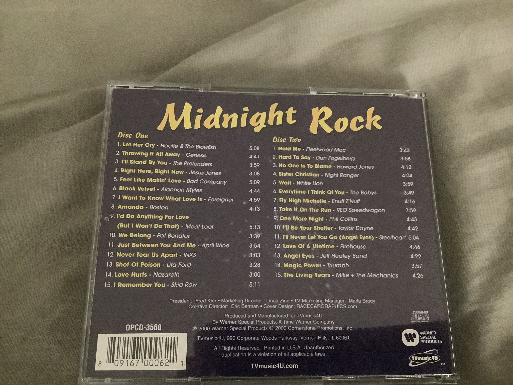 Various Artists 2 CD Set Midnight Rock