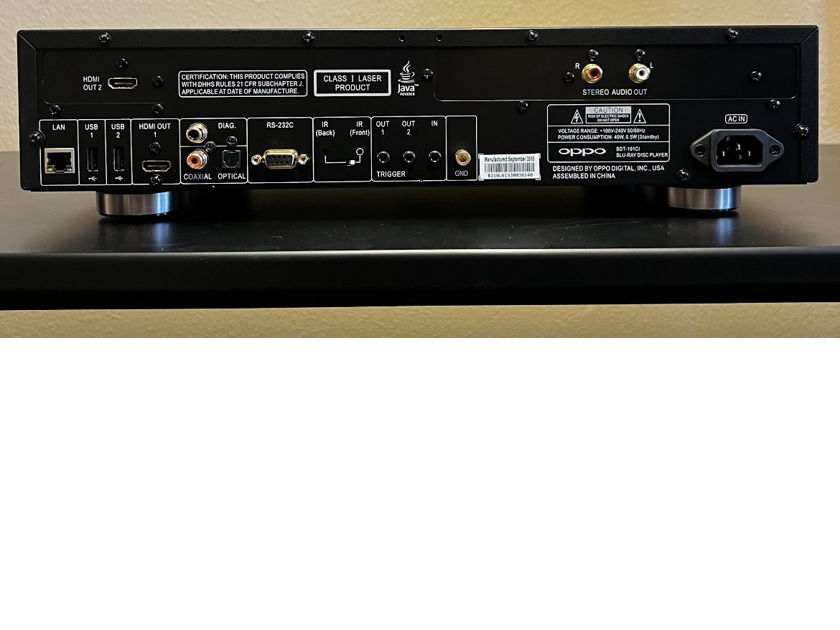 OPPO Bluray Player BDT101CI Bluray/DVD/Universal Players Audiogon