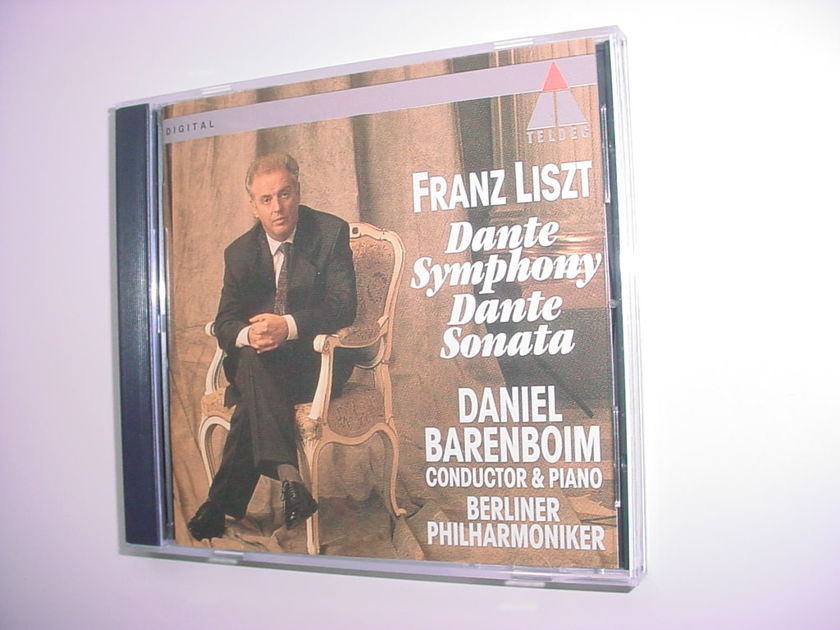 CD Teldec digital Franz Liszt  Dante symphony sonata Daniel Barenboim