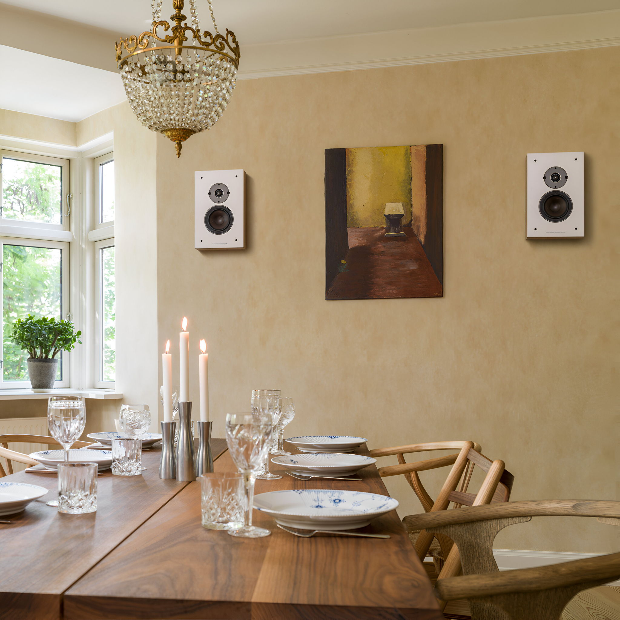 DALI Oberon On-Wall Speakers - Light Oak - Pair 