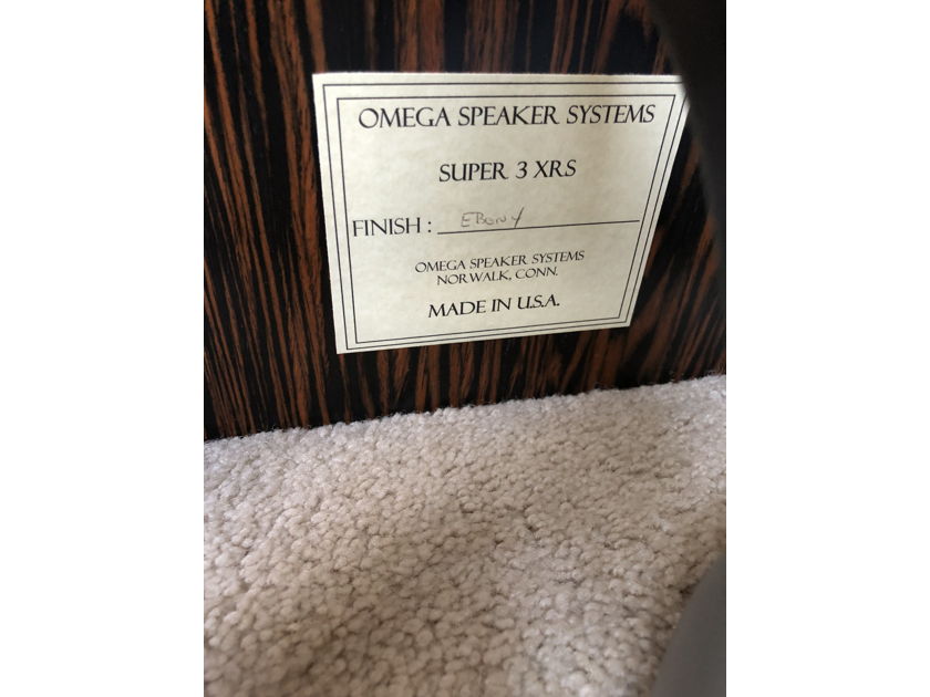 Omega Speaker Systems Super 3 XRS speakers