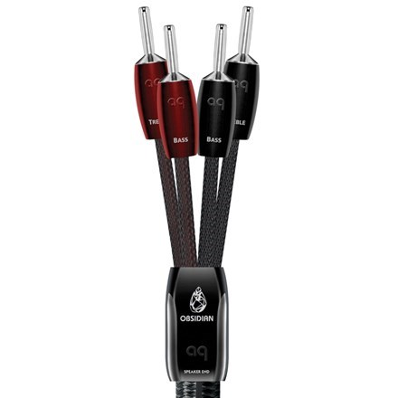 AudioQuest Obsidian Speaker Cables CRYO (Bi-Wire, Banan...