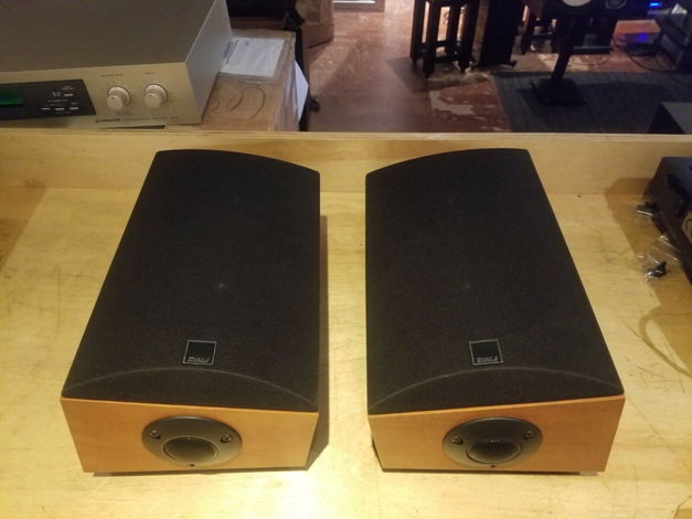 DALI Blue R1000 On-Wall Surround Speakers - Cherry Wood...
