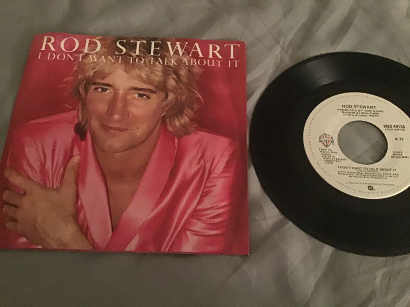 Rod Stewart 45 With Picture Sleeve Vinyl NM  I Don’t Want To Think About It