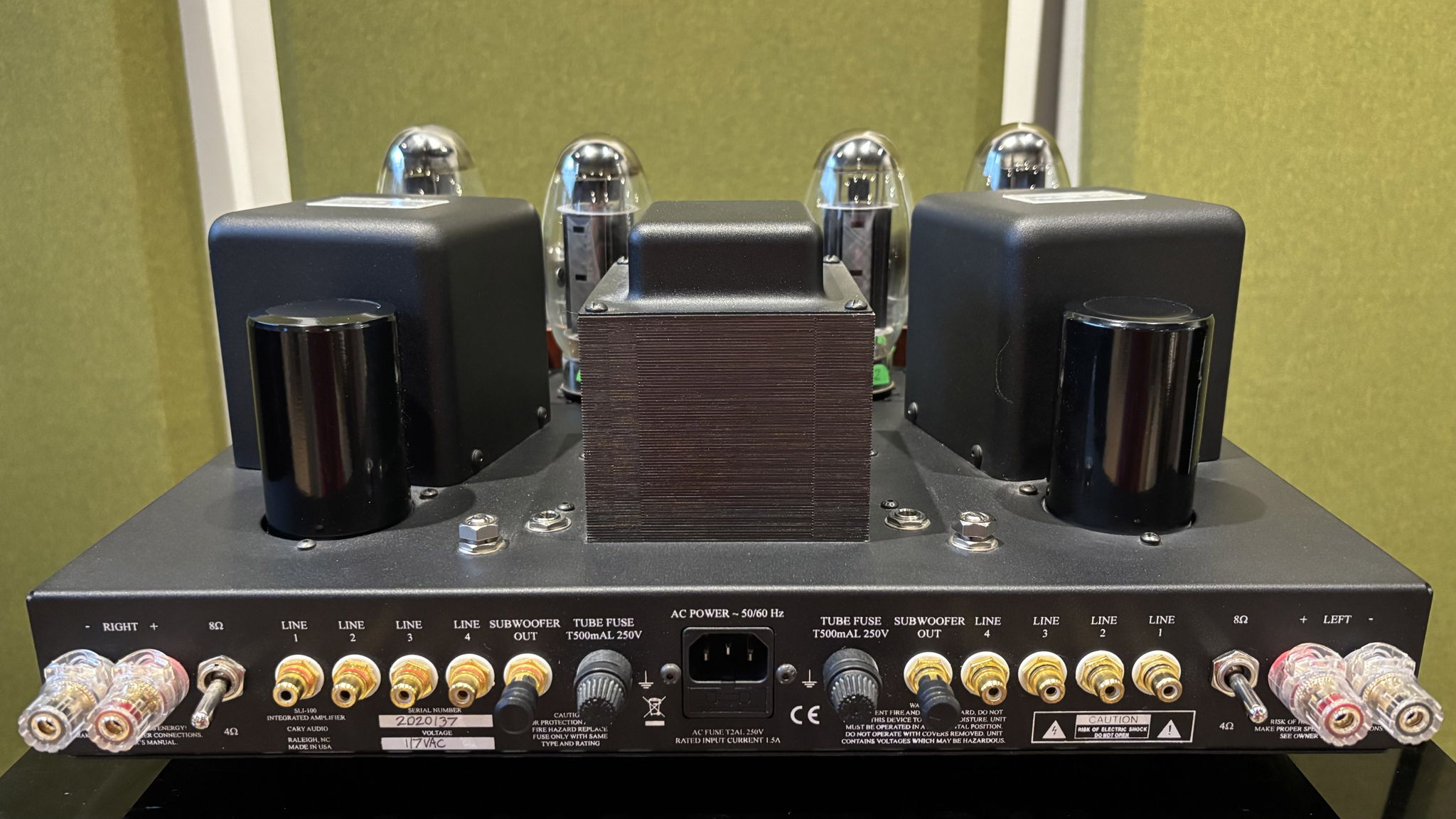 Cary Audio SLI-100 Vacuum Tube Integrated Amplifier in ... 7