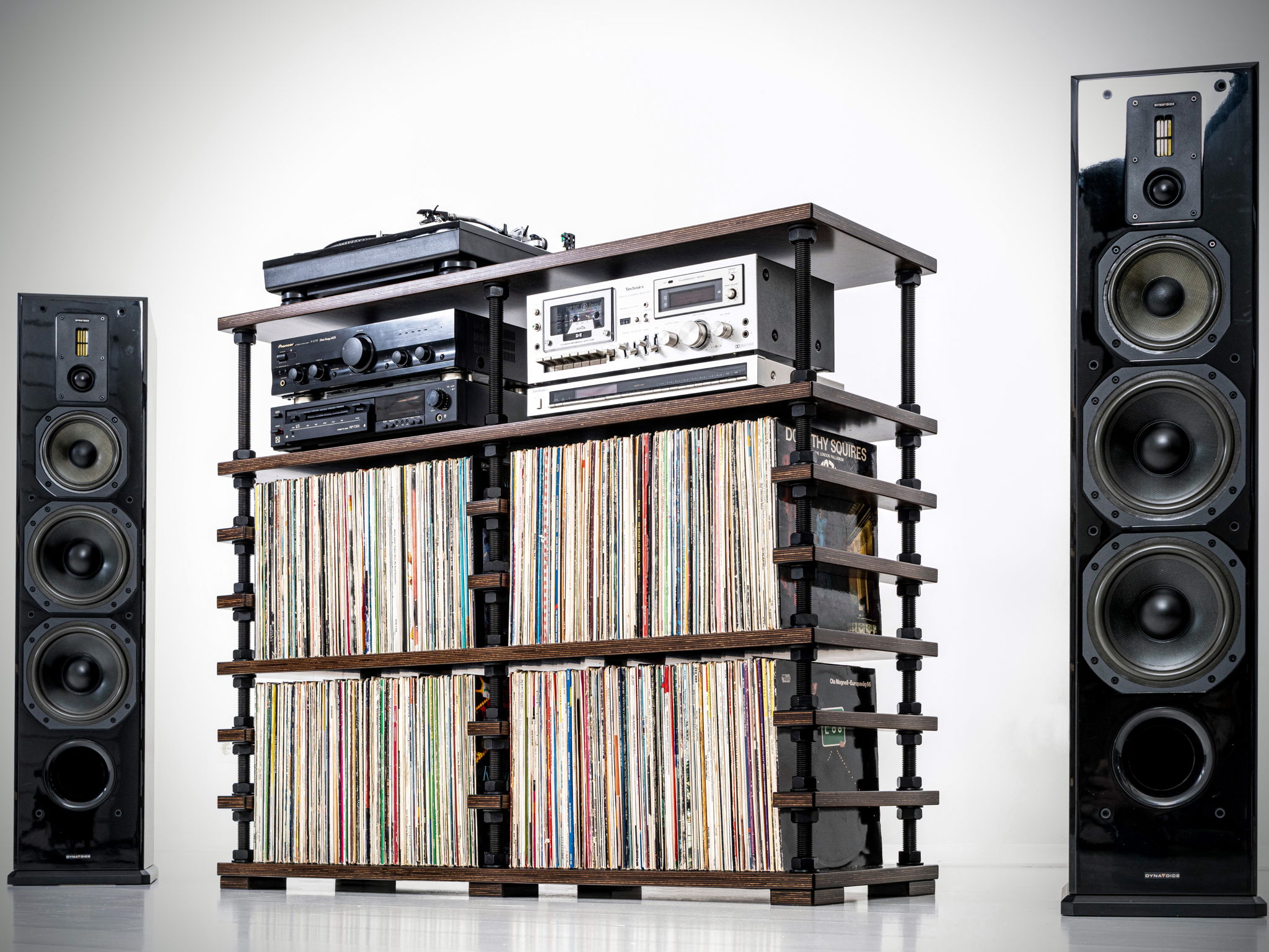 Handmade Records storage furniture