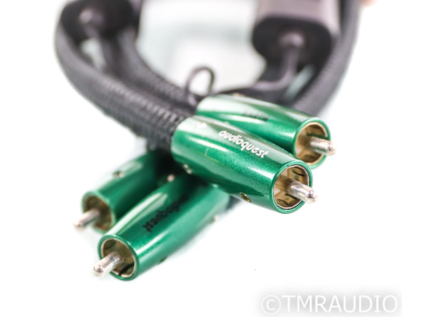 AudioQuest Earth RCA Cables; .5m Pair Interconnects; 72v DBS (42739)
