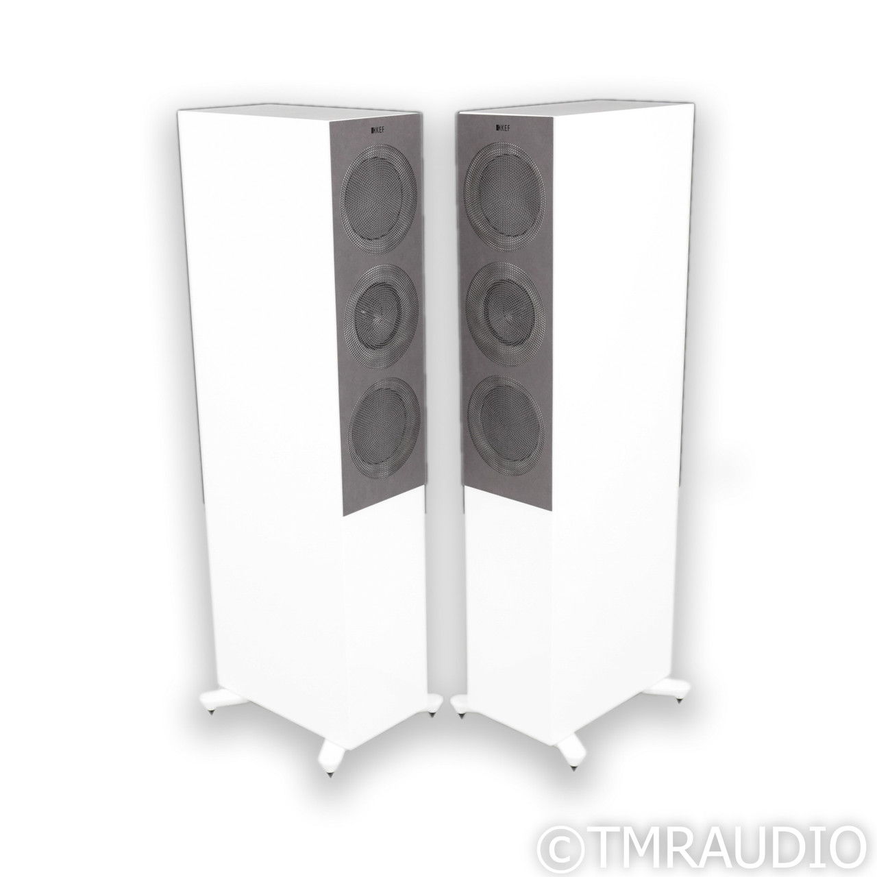 KEF R7 Meta Floorstanding Speakers; White Gloss Pair (6... 2