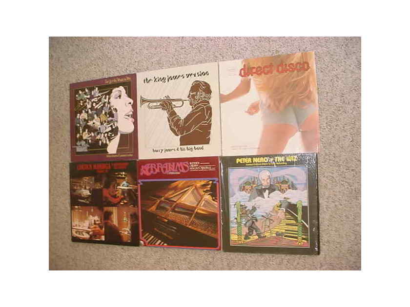 AUDIOPHILE SHeffield Lab & Direct to disc - lp record lot of 6 Harry James Peter Nero Lincoln Mayorga Thelma Houston more