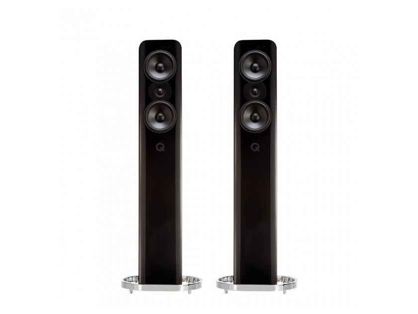 Q Acoustics Concept 500 Floorstanding Speakers; Black (Overstock w/ Warranty) (57452)