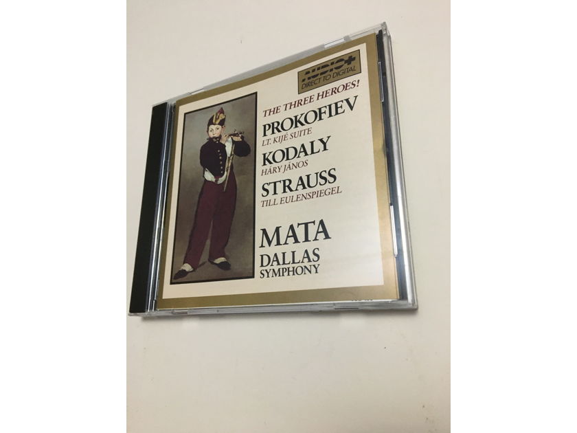 The three heroes Prokofiev Kodaly Strauss  Mata Dallas symphony direct to digital cd 1988