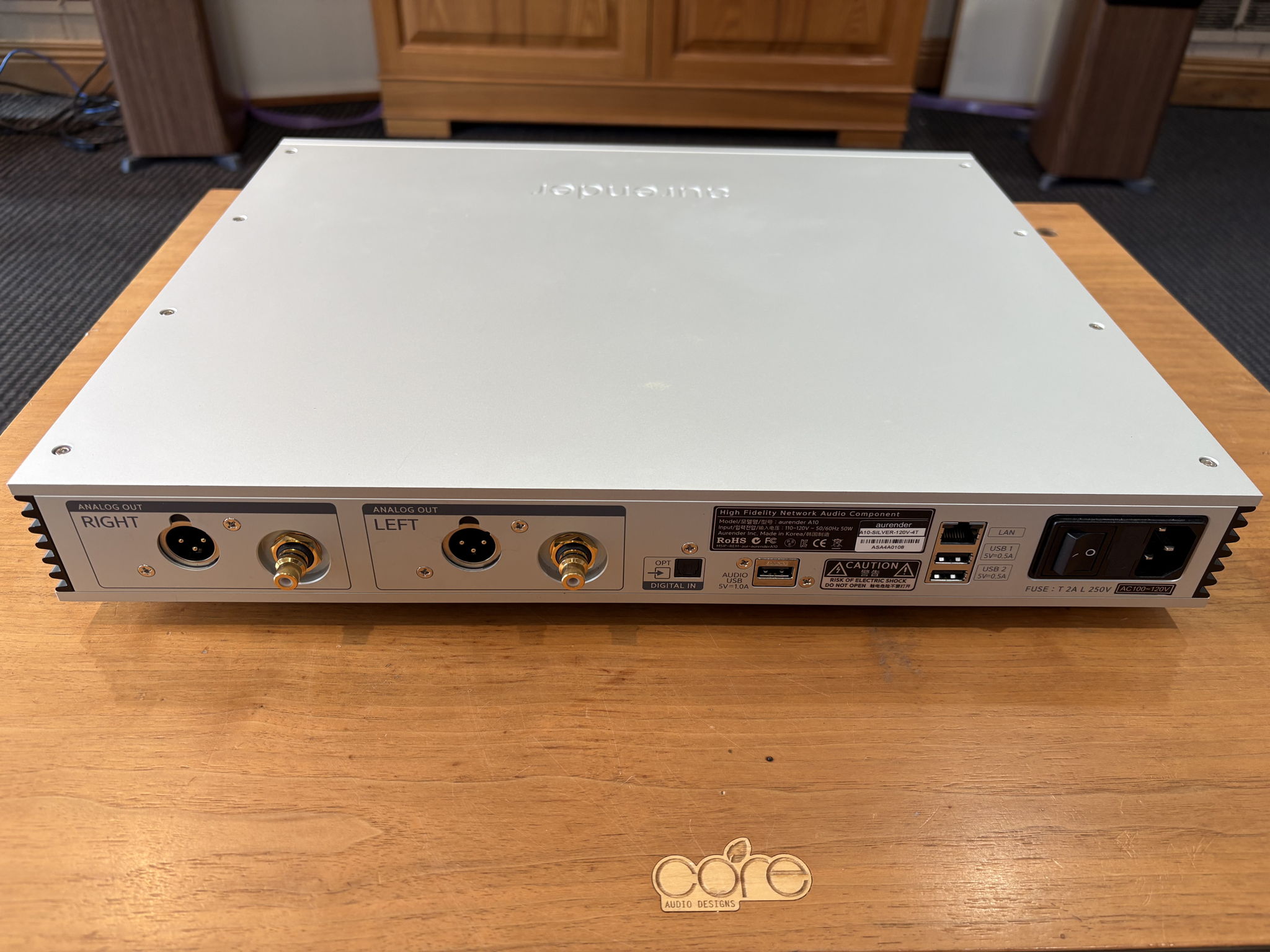 Aurender A10 Network Player in Silver 2