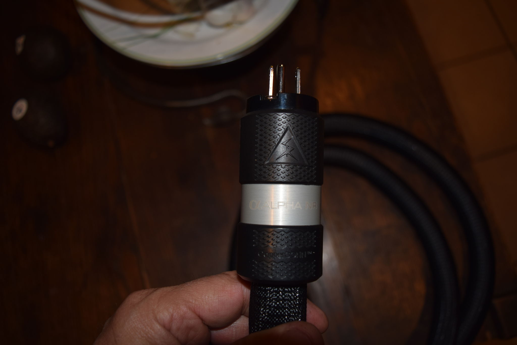 Shunyata Research Alpha NR ac cable 64 inch C19 male plug 2