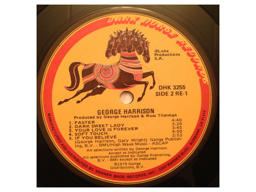 George Harrison - George Harrison 1979 NM Vinyl LP Dark Horse Records DHK 3255