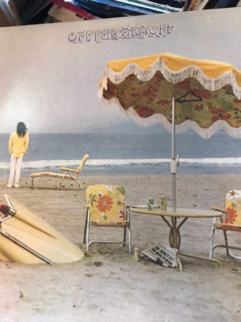 Neil Young On The Beach Neil Young On The Beach