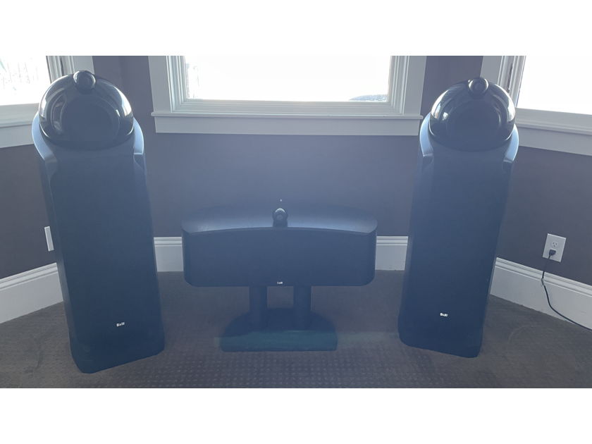 B&W (Bowers & Wilkins) B&W 802 D speakers, HTM2 center and stand
