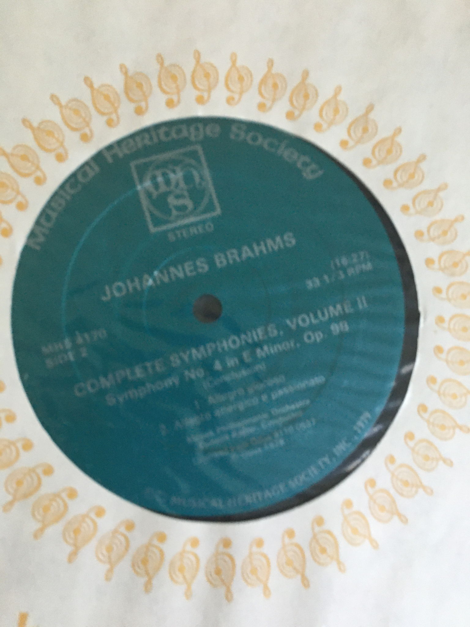 MHS Musical Heritage Society Johannes Brahms  Complete ... 15