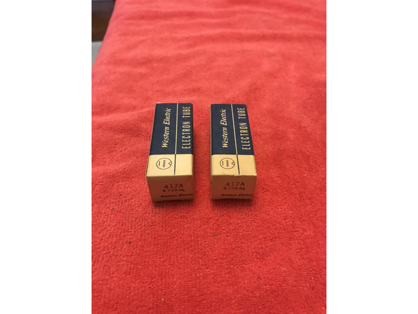 Western Electric 417a NOS pair