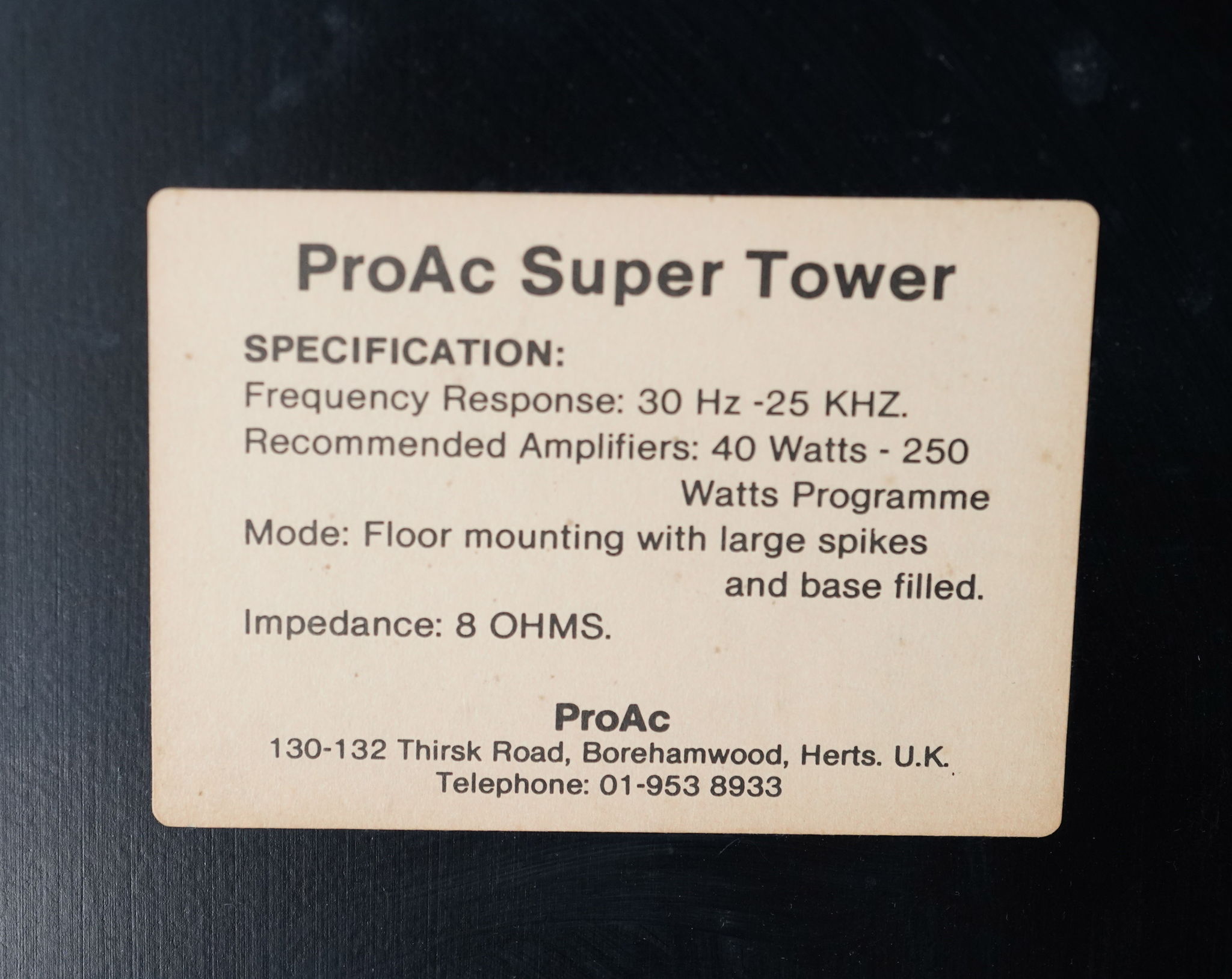 ProAc Super Tower 5