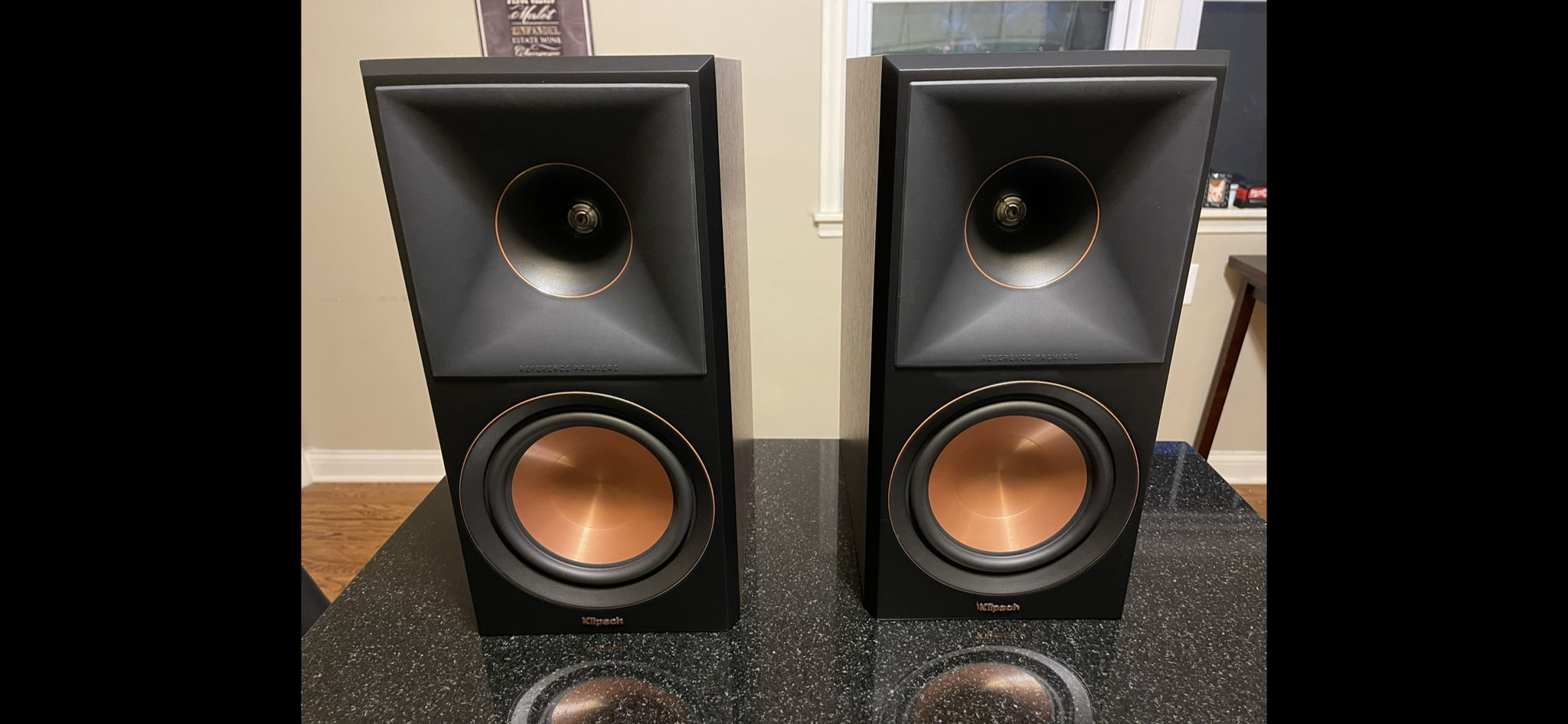 Klipsch RP600M II Walnut Bookshelves!!