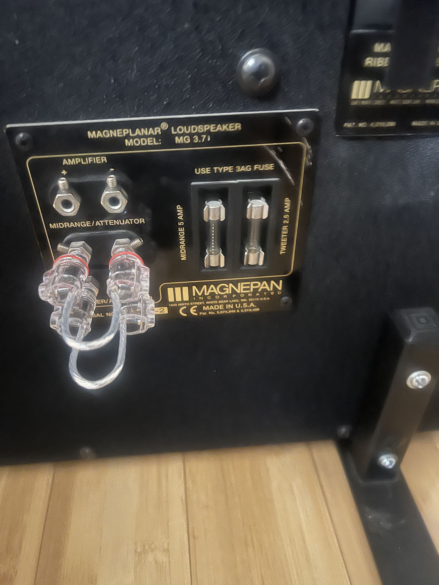 Magnepan 3.7i In Black and Silver Great Condition 2