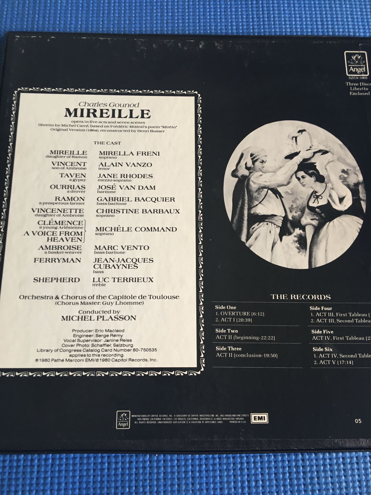 Gunod Mireille Lp box set Mirella Freni  Alain Vanzo Ja... 3