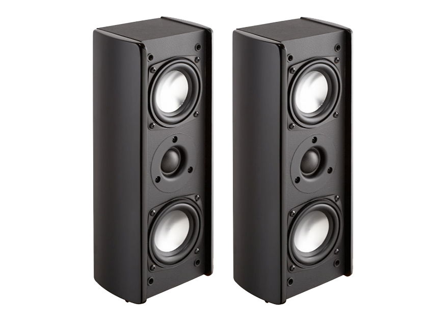 Wharfedale Achromatic WA-S2 Surround Speakers (Black): EXCELLENT Refurb; 180 Day Warranty; 80% Off