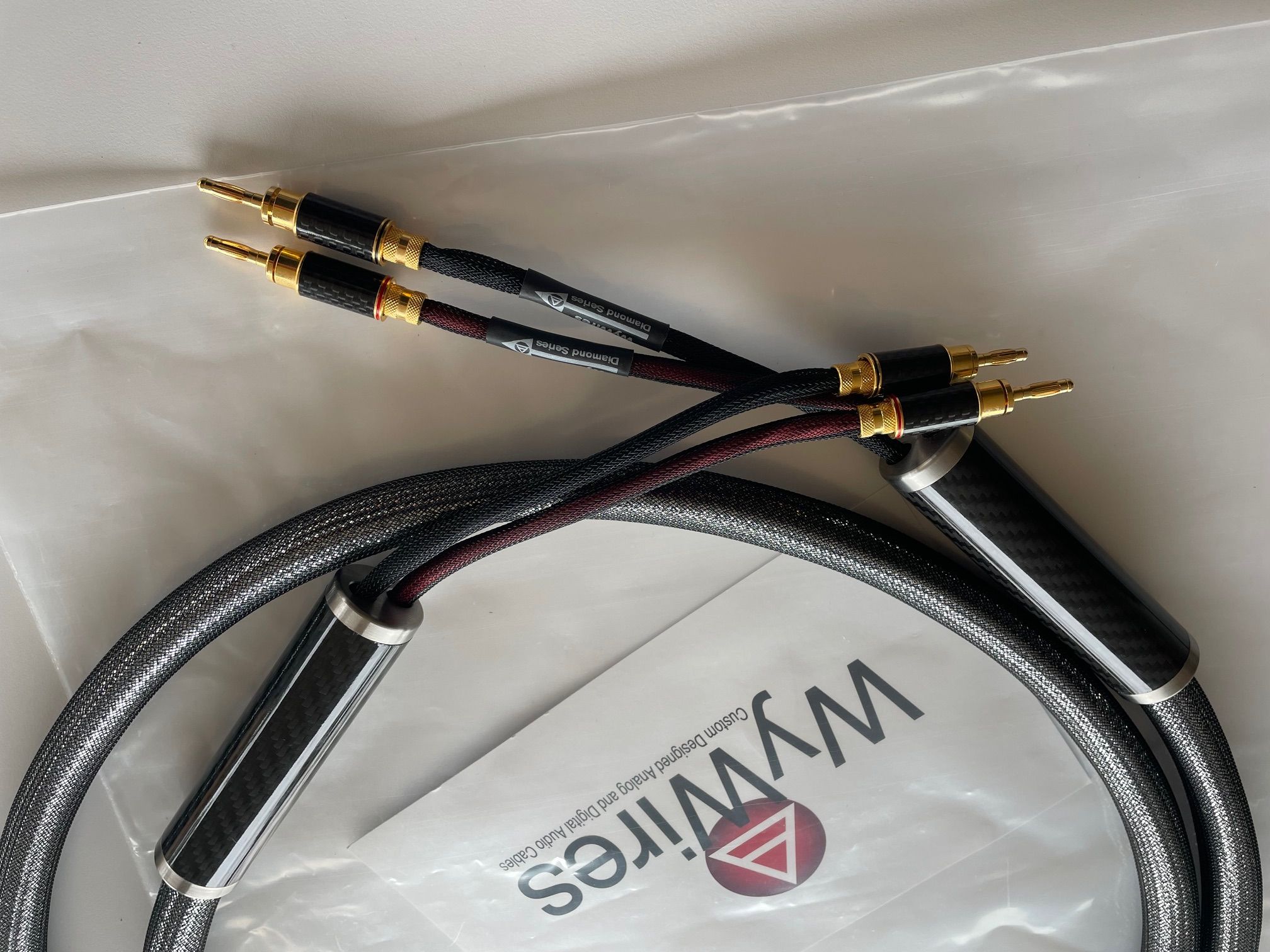WyWires, LLC Diamond Series Speaker Cables 9' pr., awes... 3