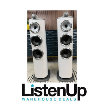B&W (Bowers & Wilkins) 804D4 Pair in WHITE - Store Demo...