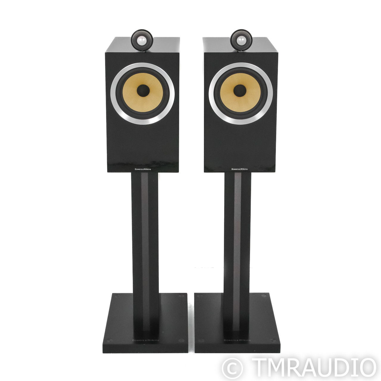 B&W CM6 S2 Bookshelf Speakers; Black Pair with Stands (... 3