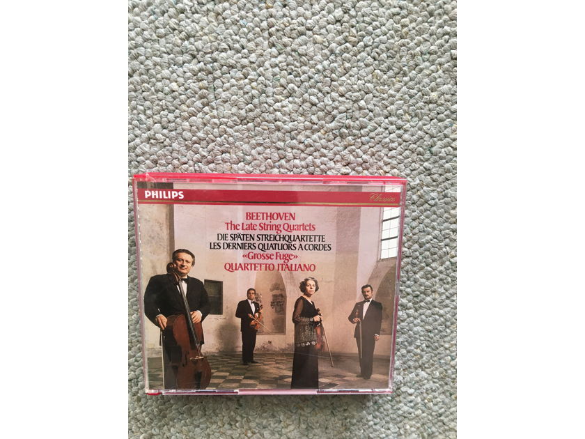 Beethoven Grosse Fuge quartetto Italiano 4 Cd set Philips classics 1989