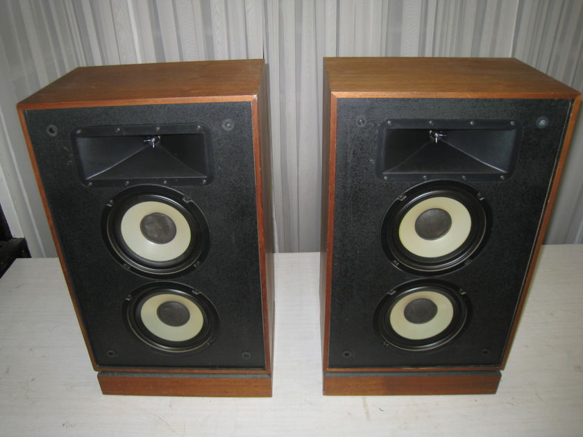 Klipsch KG4 KG-4 Walnut Speakers with Risers - Upgraded with Crites Tweeters